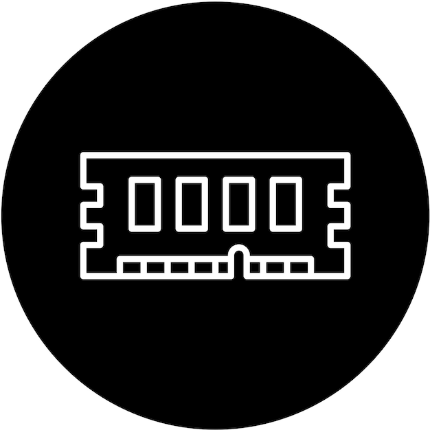 Vectorontwerp Ram Icon Style