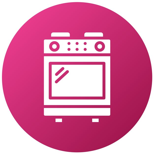Vectorontwerp Range oven Icon Style