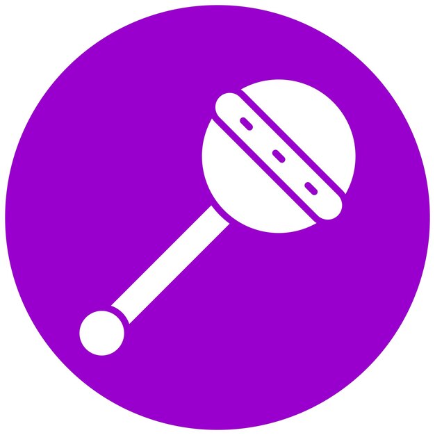 Vectorontwerp Rattle Icon Style