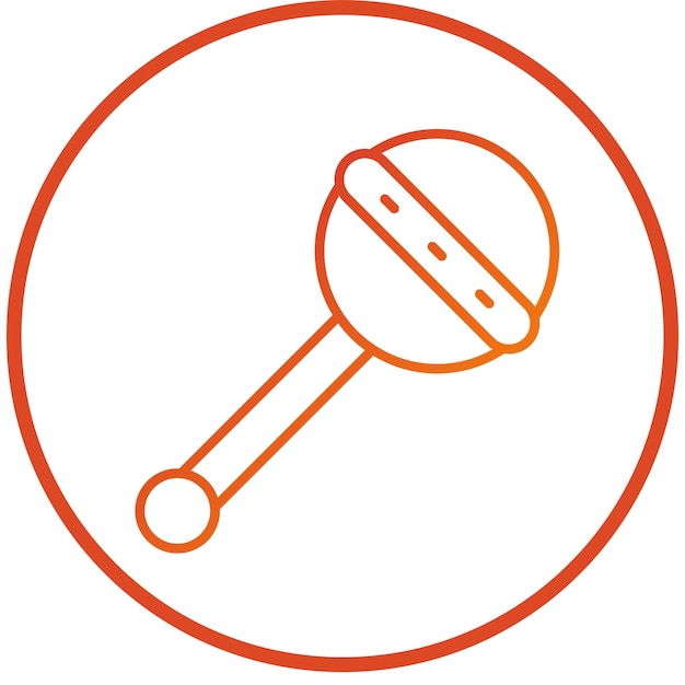 Vectorontwerp Rattle Icon Style