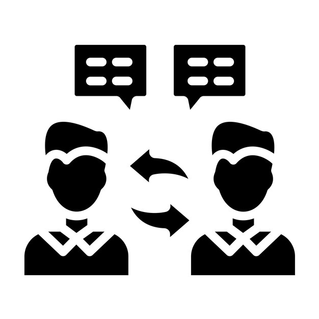 Vectorontwerp Reactie Icon Stijl