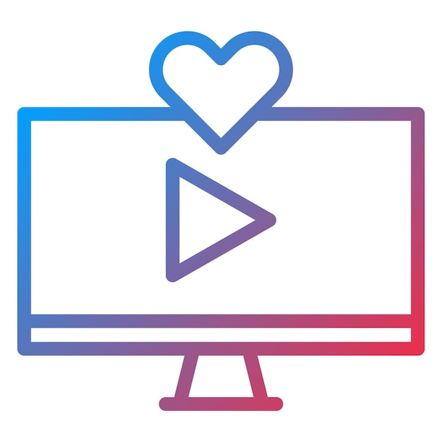Vectorontwerp Reactie Video Icon Style