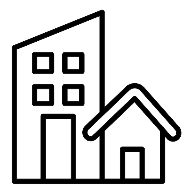 Vectorontwerp Real State Icon Style