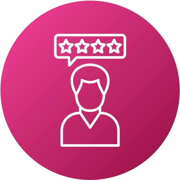 Vectorontwerp Recensies Icon Stijl