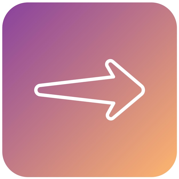 Vectorontwerp Rechtse pijl Icon Stijl