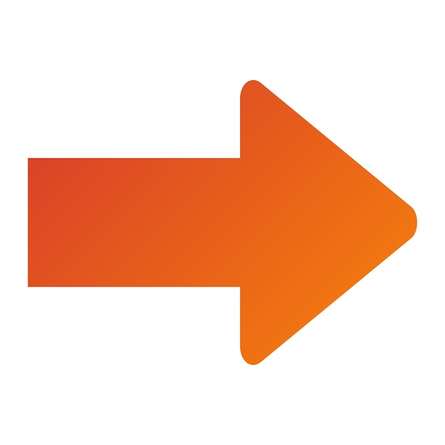 Vectorontwerp Rechtse pijl Icon Stijl