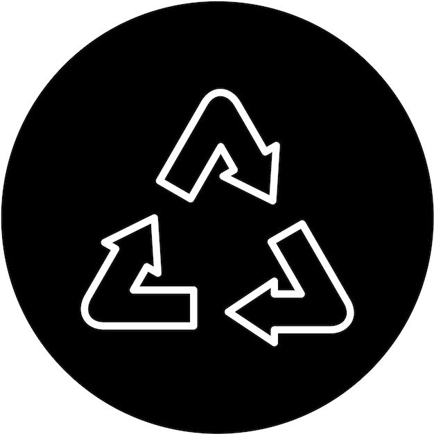 Vectorontwerp Recycle Bin Icon Stijl