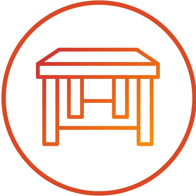 Vectorontwerp Recycled Wood Table Icon Style