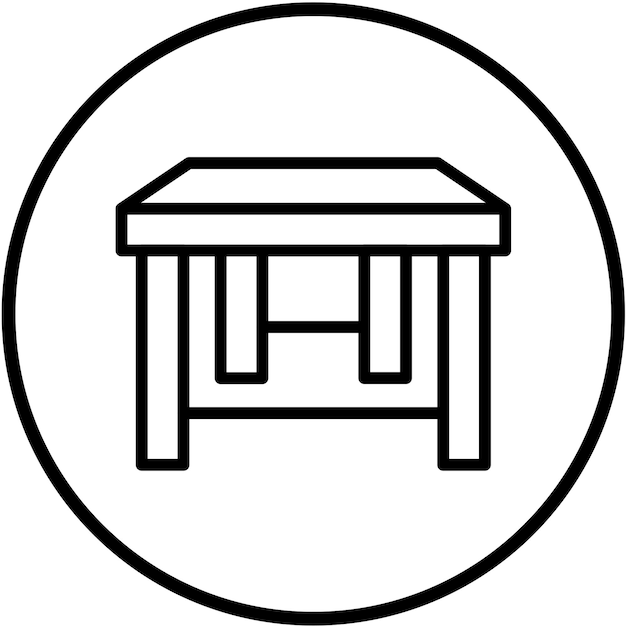Vectorontwerp Recycled Wood Table Icon Style