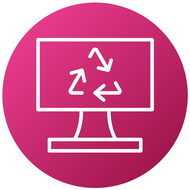 Vectorontwerp Recycling Icon Style