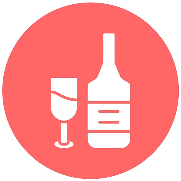 Vectorontwerp Red Wine Icon Style