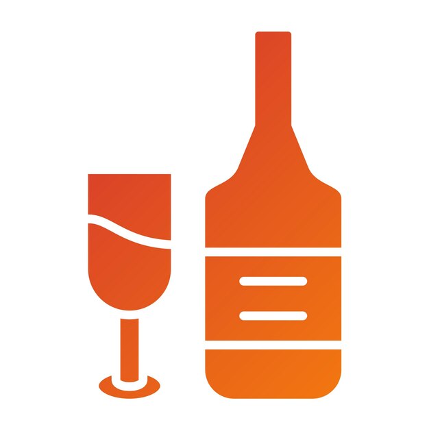 Vectorontwerp Red Wine Icon Style