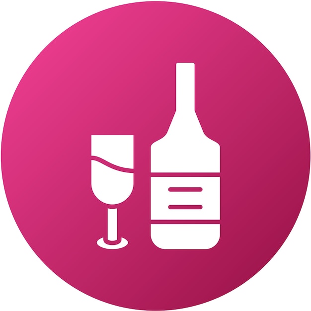 Vectorontwerp Red Wine Icon Style