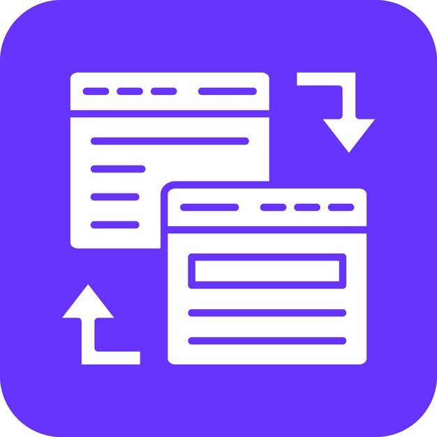 Vectorontwerp Redirect Icon Style