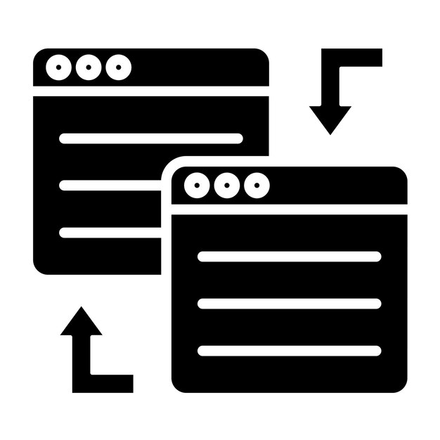 Vectorontwerp Redirect Icon Style