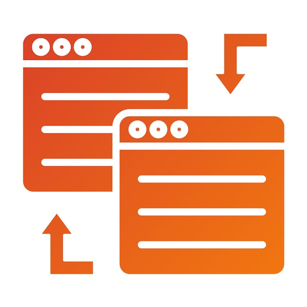 Vectorontwerp Redirect Icon Style