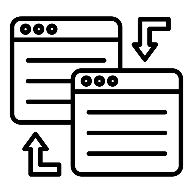 Vectorontwerp Redirect Icon Style