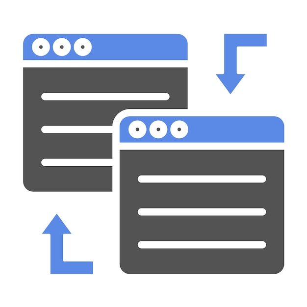 Vectorontwerp Redirect Icon Style