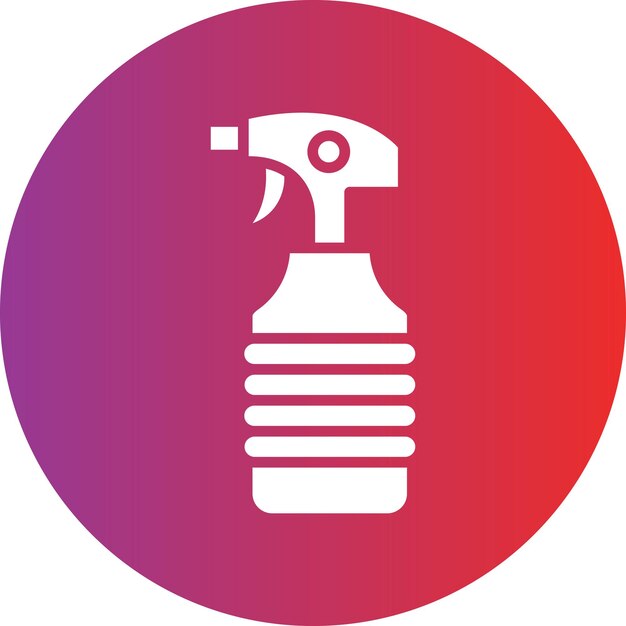 Vectorontwerp Reinigingsspray Icon Stijl
