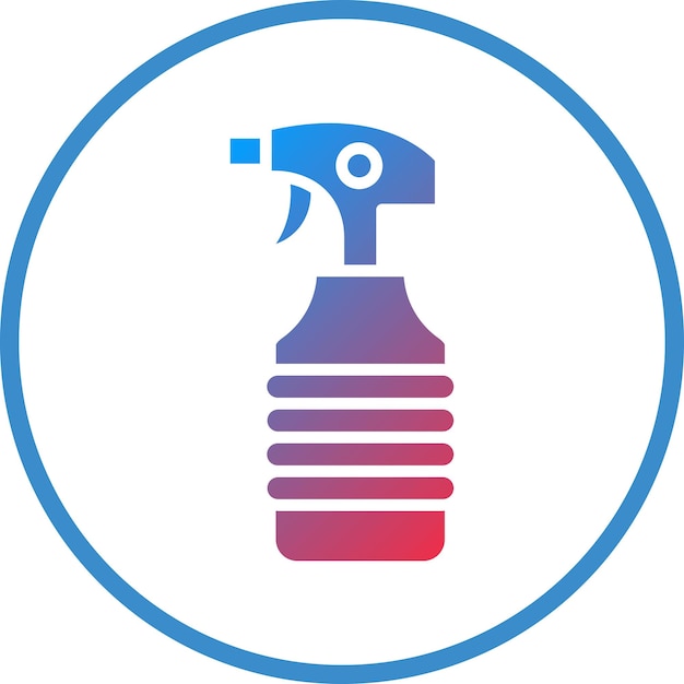Vectorontwerp Reinigingsspray Icon Stijl