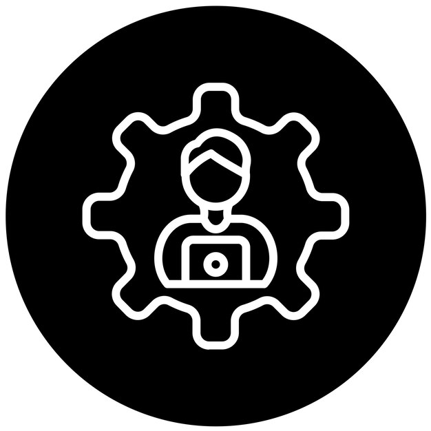 Vectorontwerp Remote Project Icon Style