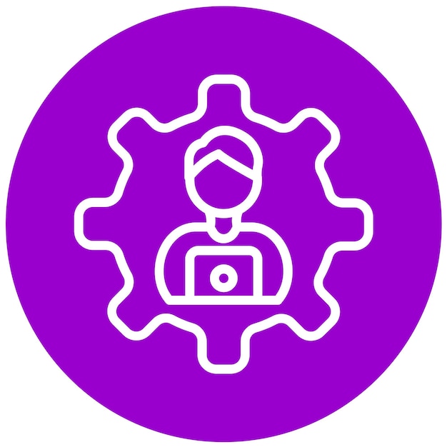 Vectorontwerp Remote Project Icon Style