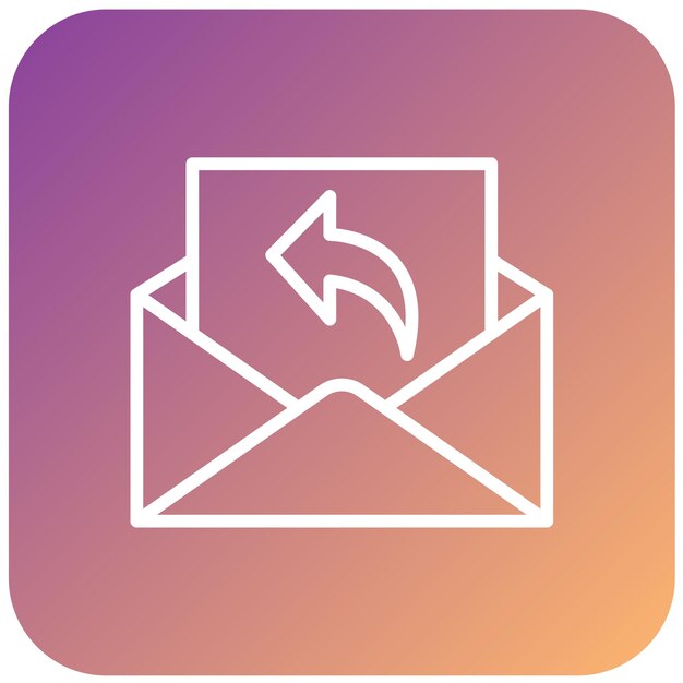 Vectorontwerp Reply Icon Style