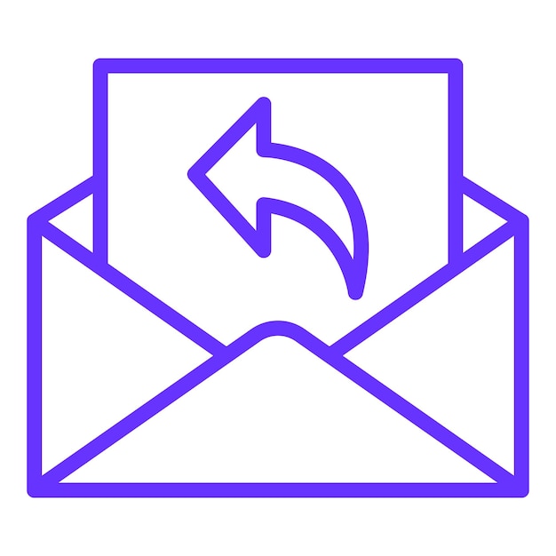 Vectorontwerp Reply Icon Style