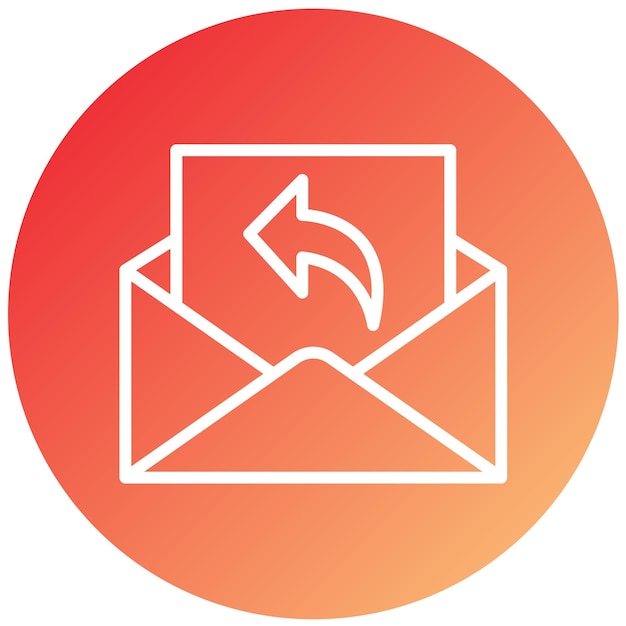 Vectorontwerp Reply Icon Style
