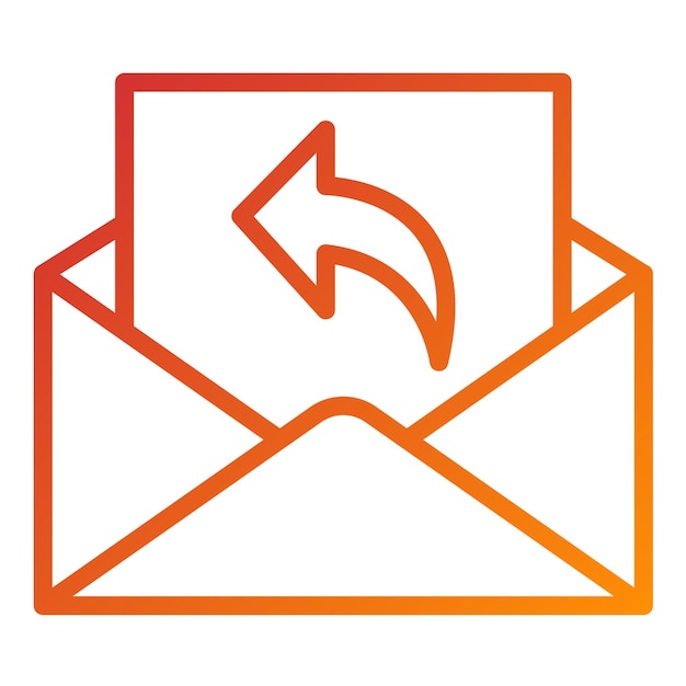 Vectorontwerp Reply Icon Style
