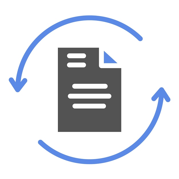 Vectorontwerp Rescan Document Icon Style