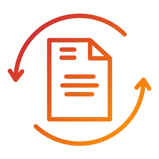 Vectorontwerp Rescan Document Icon Style