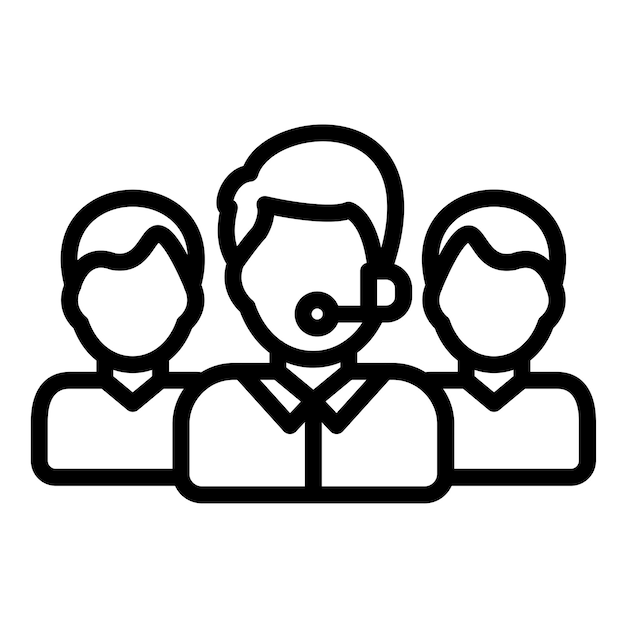 Vectorontwerp Resolutie Team Icon Stijl