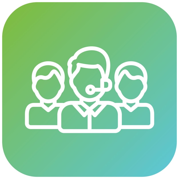Vectorontwerp Resolutie Team Icon Style