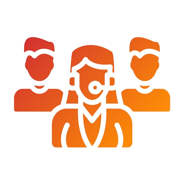 Vectorontwerp Resolutie Team Icon Style