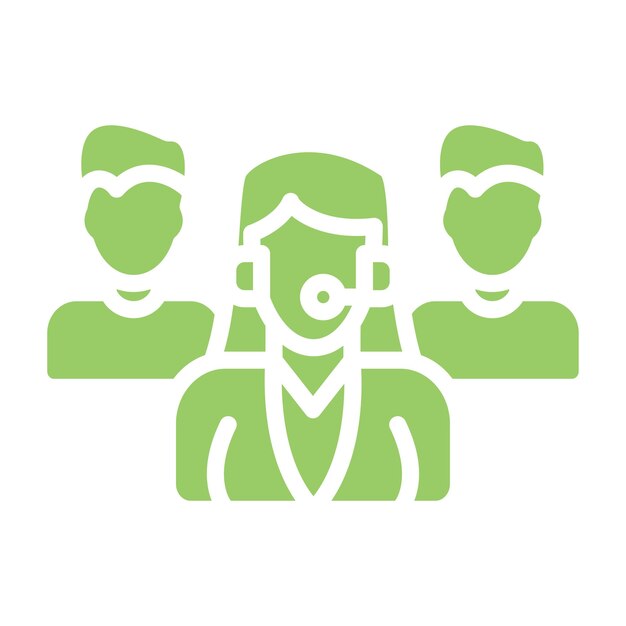 Vectorontwerp Resolutie Team Icon Style
