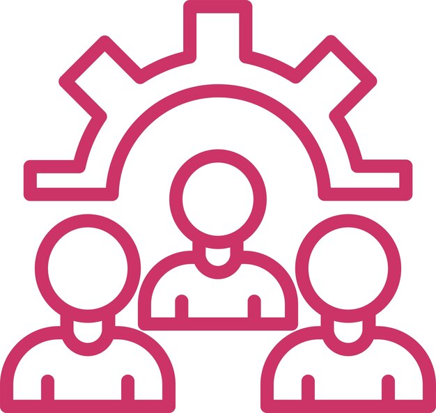 Vectorontwerp Resolutie Team Icon Style