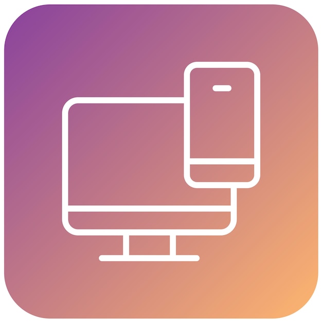 Vectorontwerp Responsief ontwerp Icon stijl