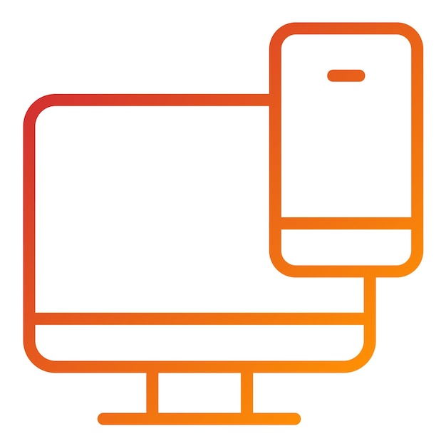 Vectorontwerp Responsief ontwerp Icon stijl