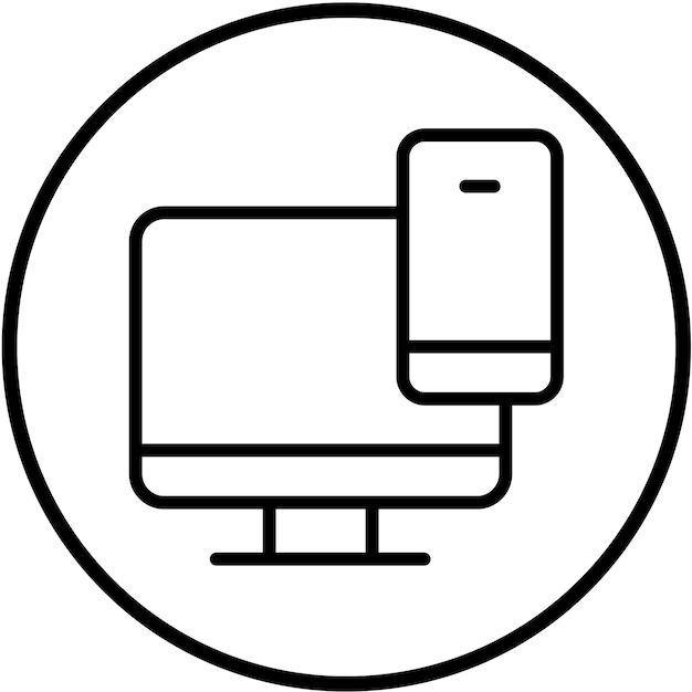 Vectorontwerp Responsief ontwerp Icon stijl