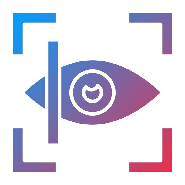 Vectorontwerp Retinal Scan Icon Style
