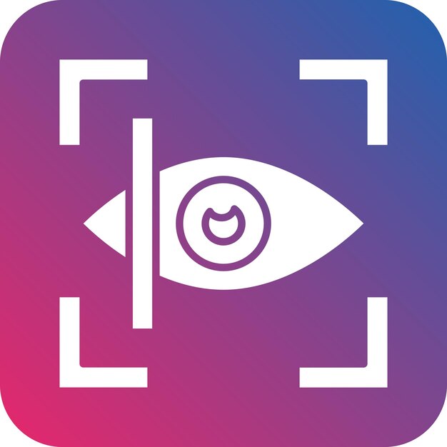 Vectorontwerp Retinal Scan Icon Style
