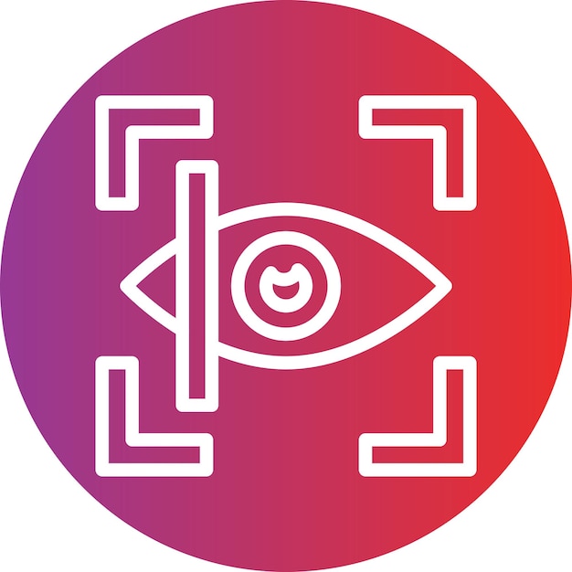 Vectorontwerp Retinal Scan Icon Style