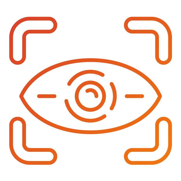 Vectorontwerp Retinal Scan Icon Style