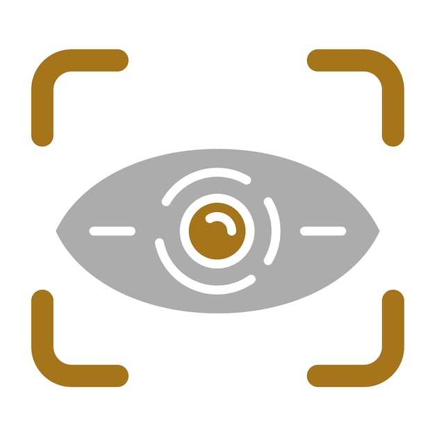 Vectorontwerp Retinal Scan Icon Style