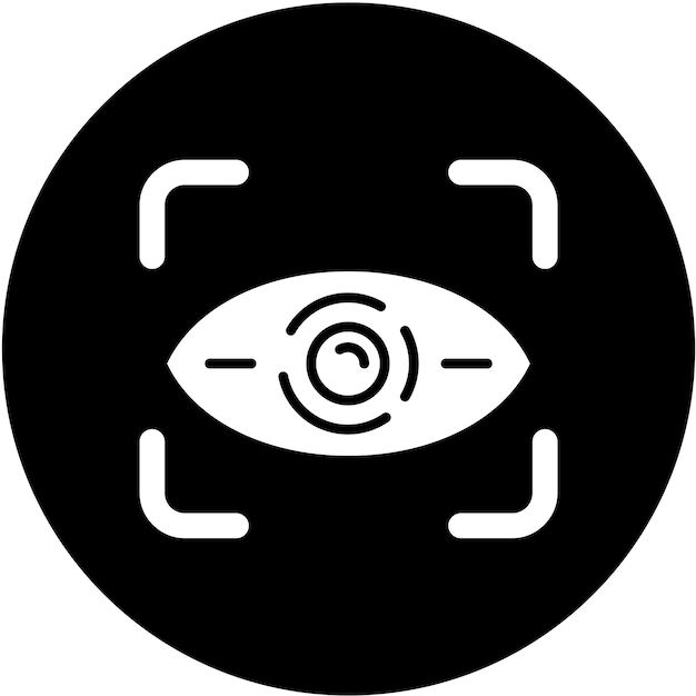 Vectorontwerp Retinal Scan Icon Style