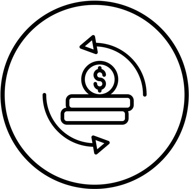 Vectorontwerp Return on Investment Icon Style