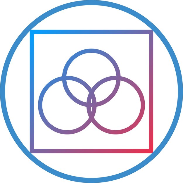 Vectorontwerp RGB-verlichting Icon Style