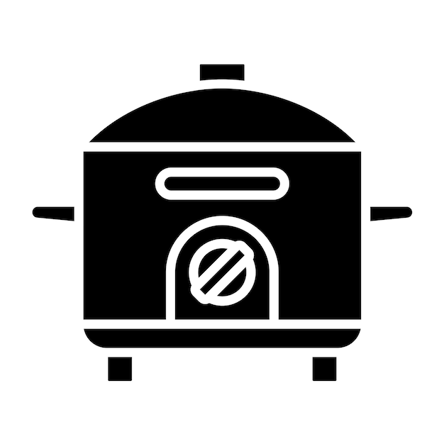 Vectorontwerp rijstkooker Icon Style