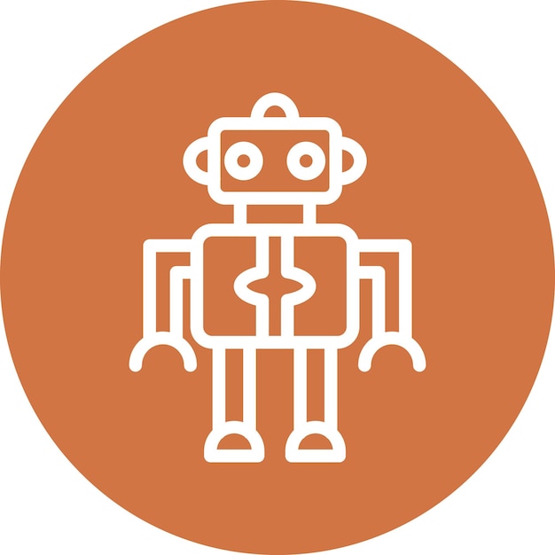 Vectorontwerp Robot Icon Style